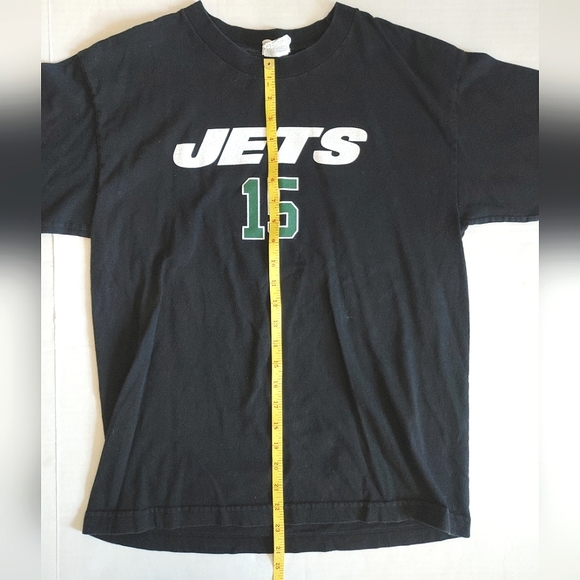 NFL New York Jets Tim Tebow #15 Tshirt Youth XL Black Short Sleeve Made in Mexio - Picture 10 of 12